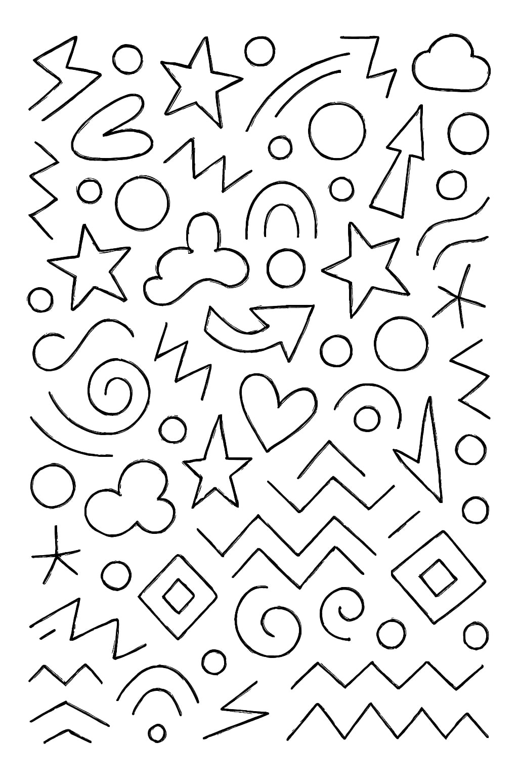 Pattern coloring pages