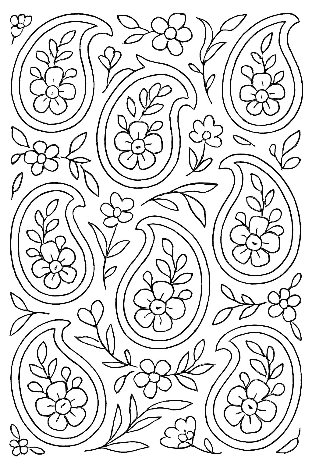 Pattern coloring pages