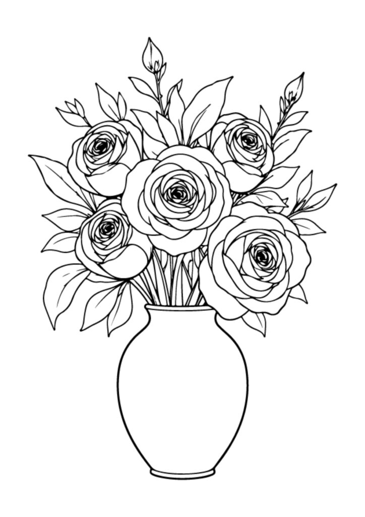 Flower Coloring Pages