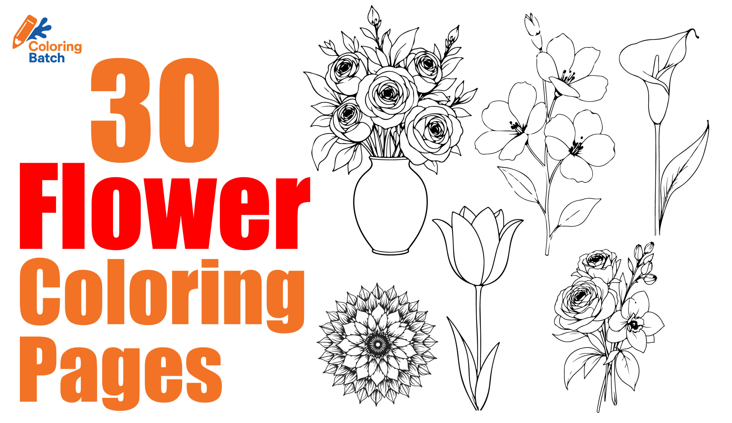 Flower Coloring Pages