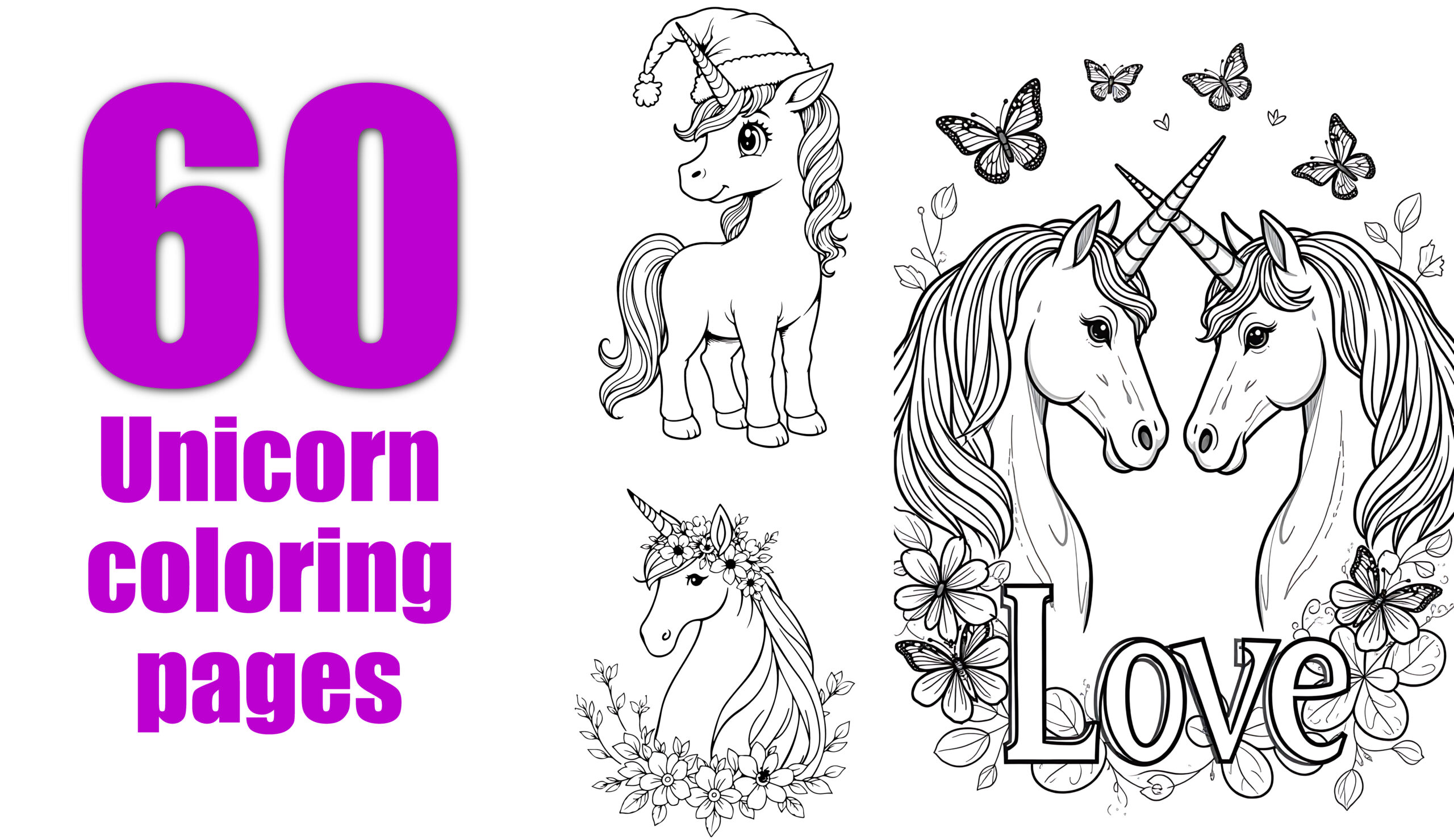 Unicorn Coloring Pages