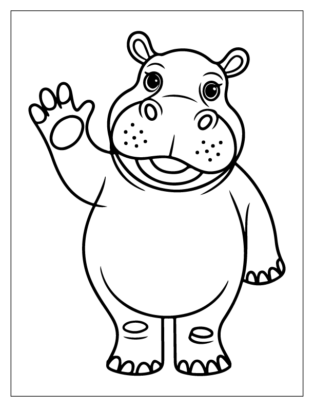 Hippo Coloring Pages