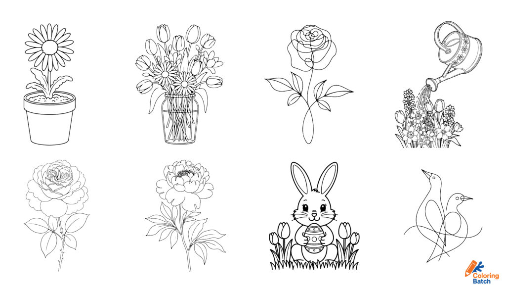spring coloring pages