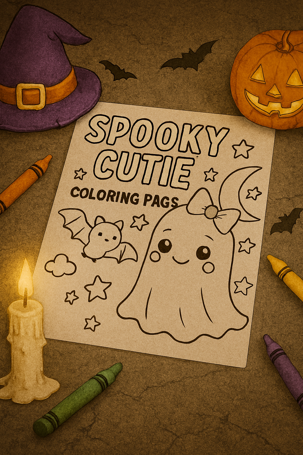 spooky coloring pages