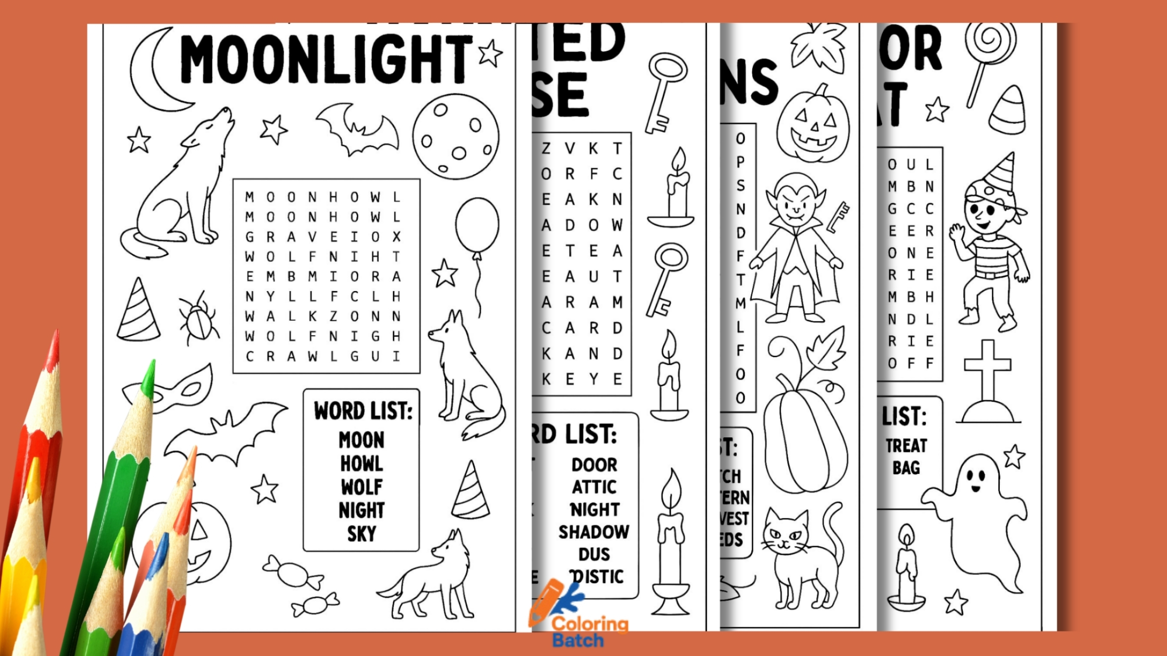 Halloween word search