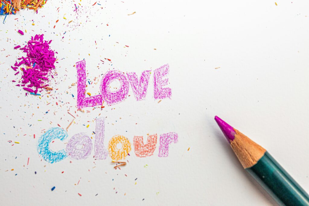 Rainbow coloring page